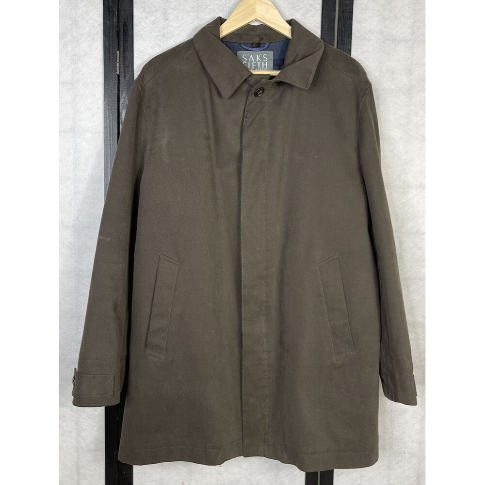 LORO PIANA  Saks Fifth Avenue STORM SYSTEM WOOL  Overcoat. Size: S